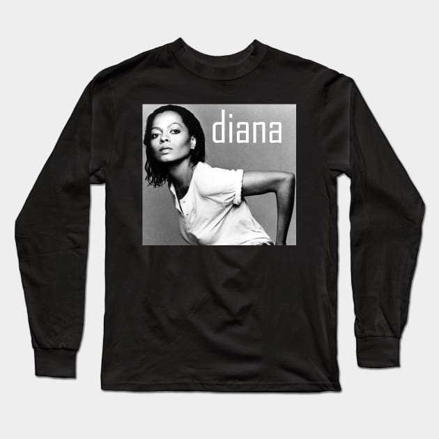 Vintage Diana Ross Long Sleeve T-Shirt by kilshamy